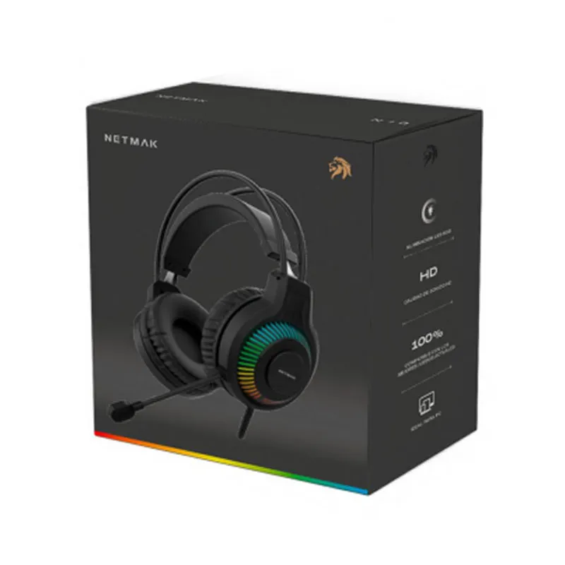 AURICULAR GAMER CON LUCES NETMAK NM-N18 - foto 2