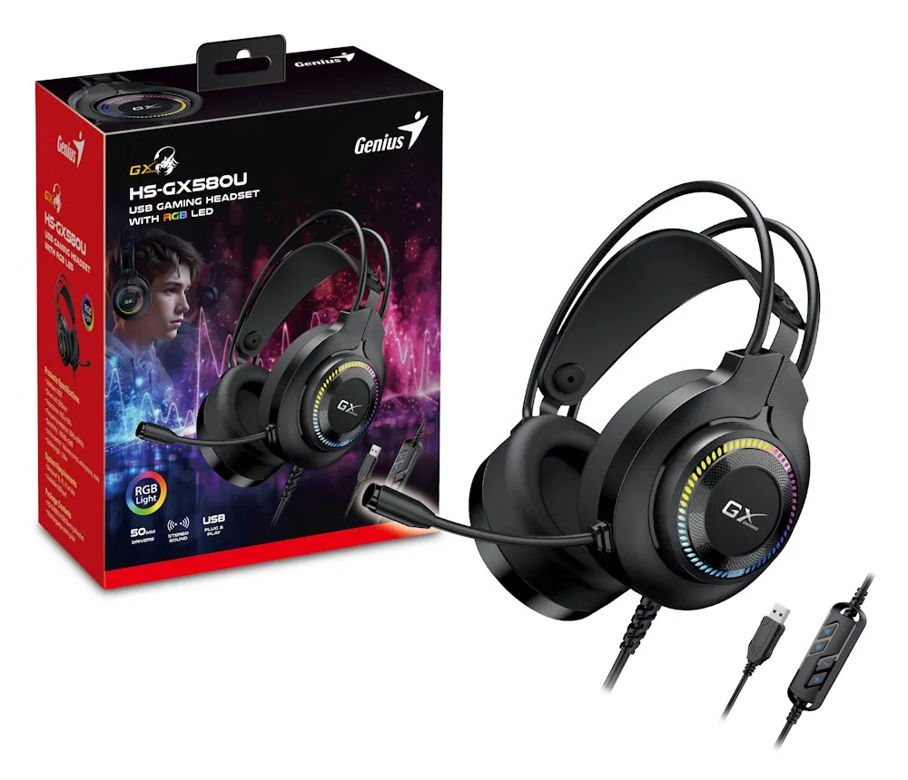 Auricular Gamer Genius HS-GX580U - foto 2