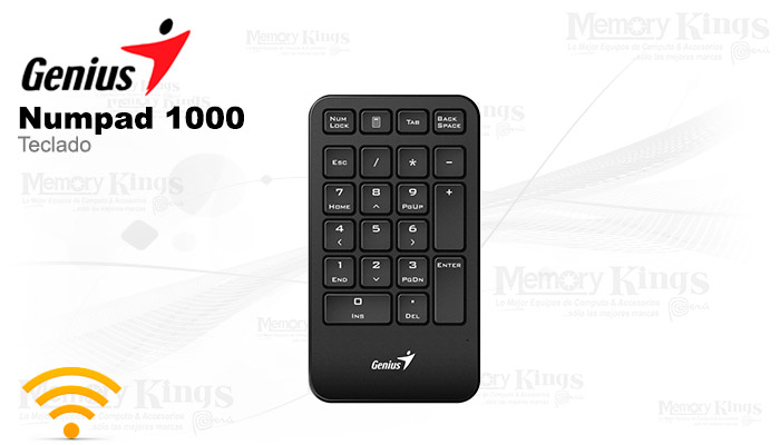 TECLADO NUMERICO GENIUS NUMPAD 1000 WIRELESS - foto 2