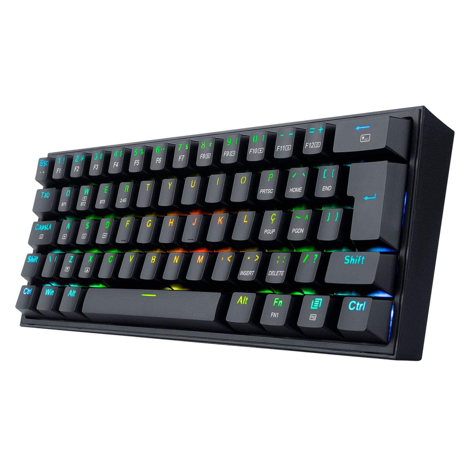 TECLADO GAMER INALAMBRICO REDRAGON FIZZ PRO K616 - foto 2