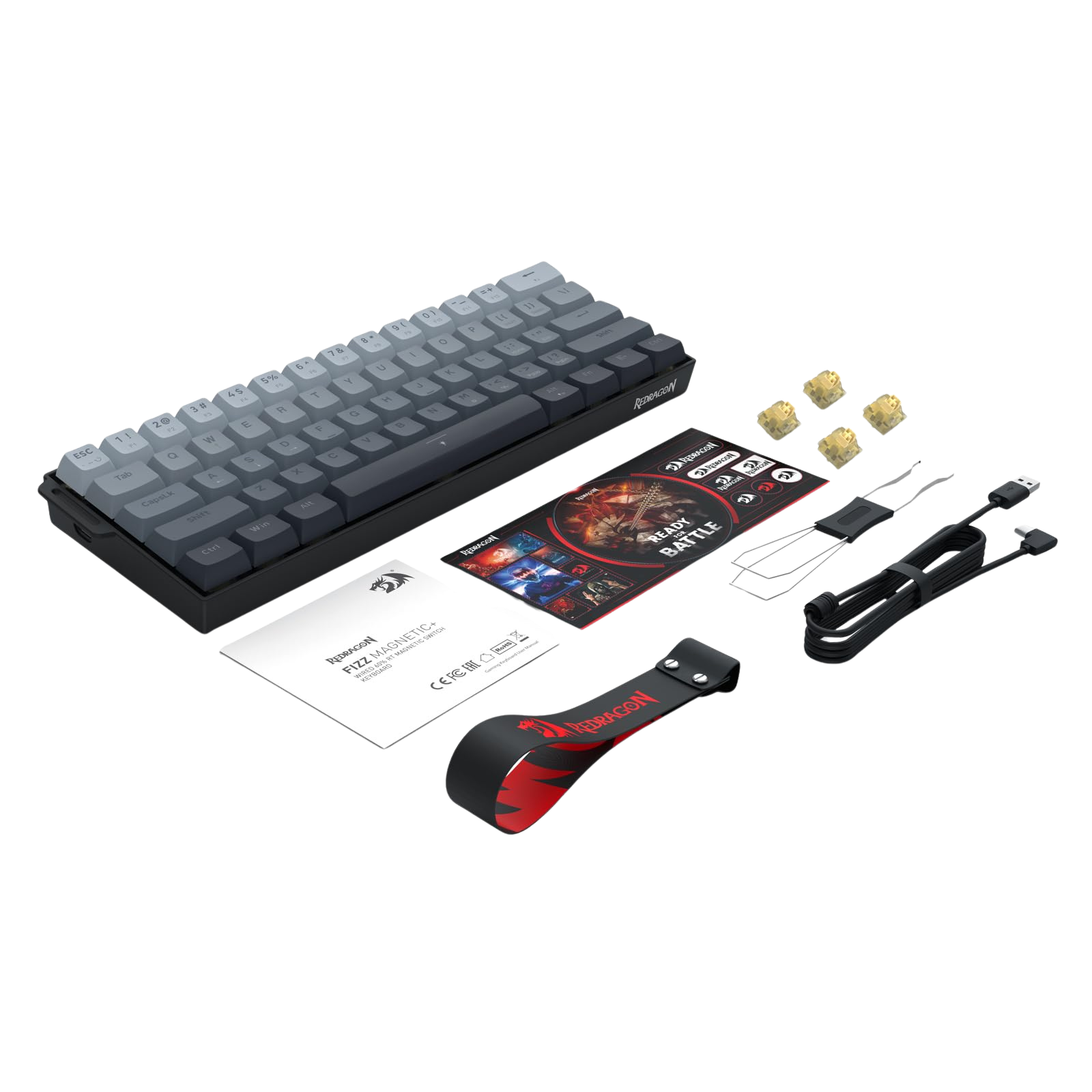 TECLADO GAMER REDRAGON FIZZ MAGNETICO K617 - foto 4
