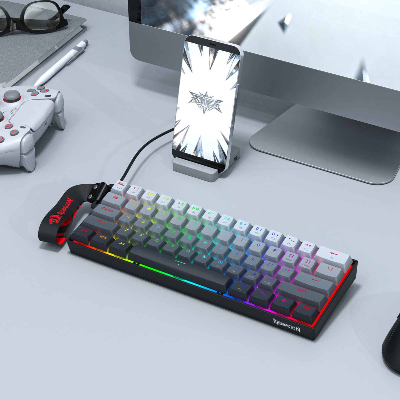 TECLADO GAMER REDRAGON FIZZ MAGNETICO K617 - foto 5