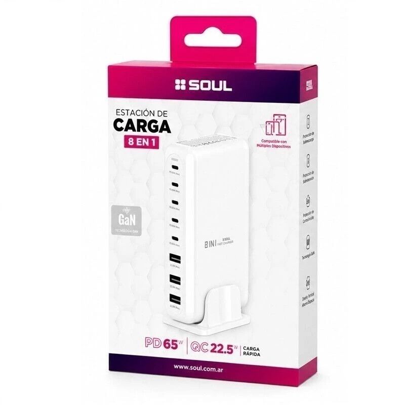 Estación de Carga 8 en 1 Soul CVJ-8EN1BL - foto 2