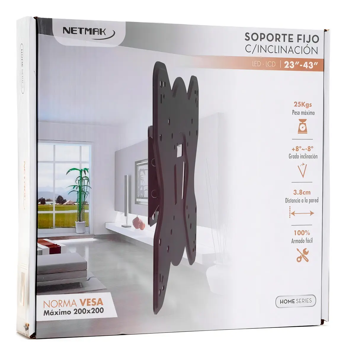 Soporte TV Inclinable Netmak 23-43 pulgadas - foto 2
